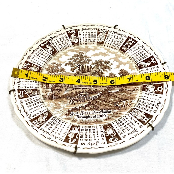 Alfred Meakin 1969 Calendar Plate - Picture 10 of 12